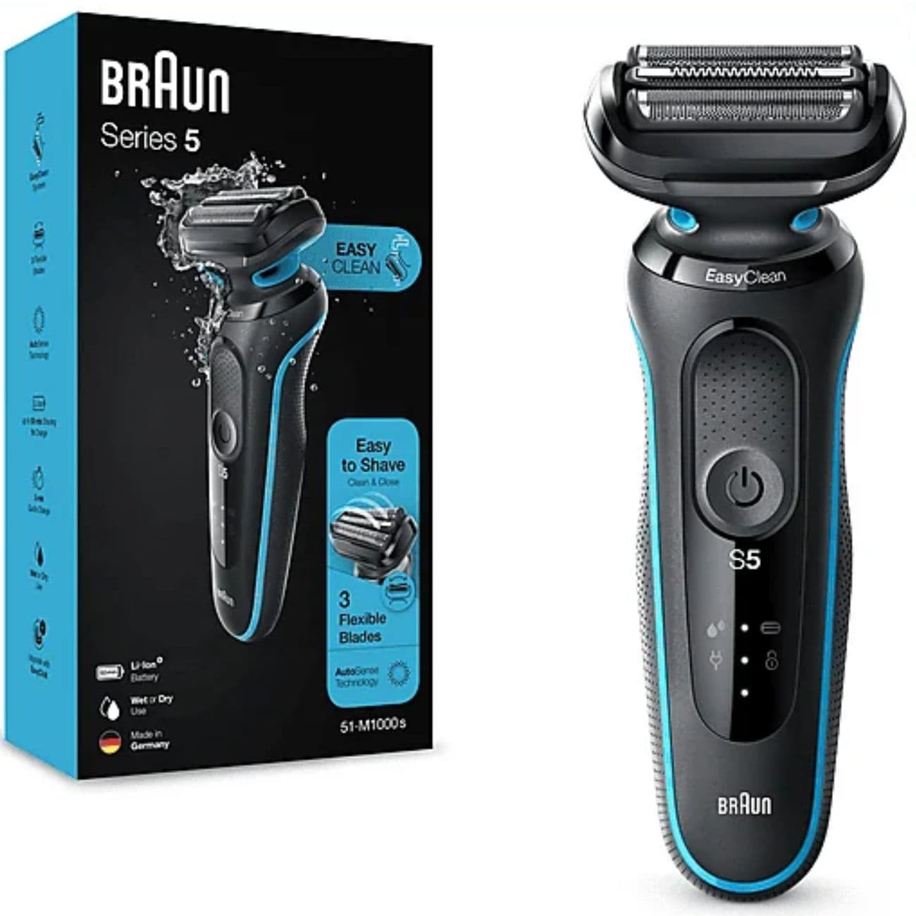 ماشین ریش تراش براون Braun مدل 51-M1000s سری 5 مجهز به فناوری AutoSense — تصویر ۹