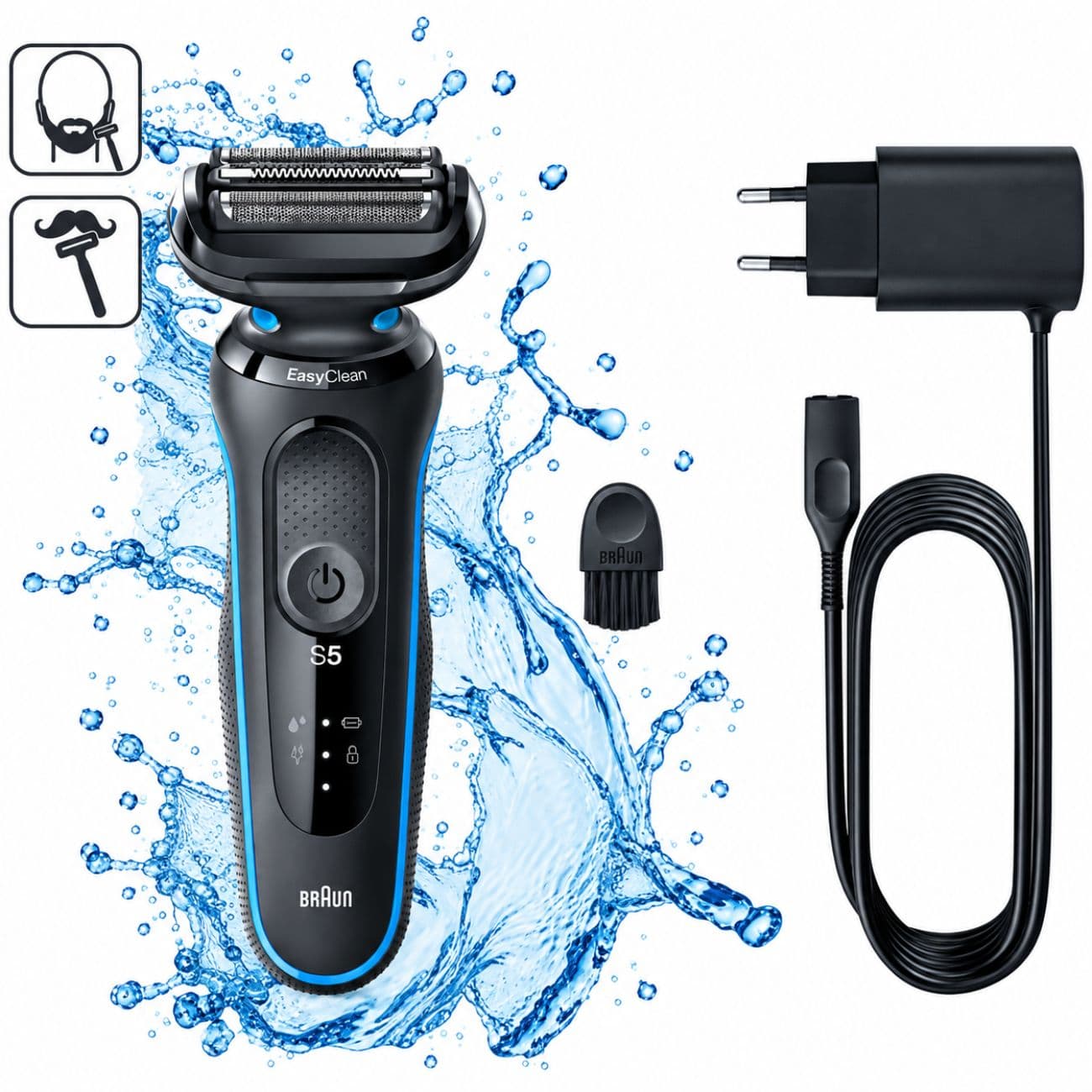 ماشین ریش تراش براون Braun مدل 51-M1000s سری 5 مجهز به فناوری AutoSense