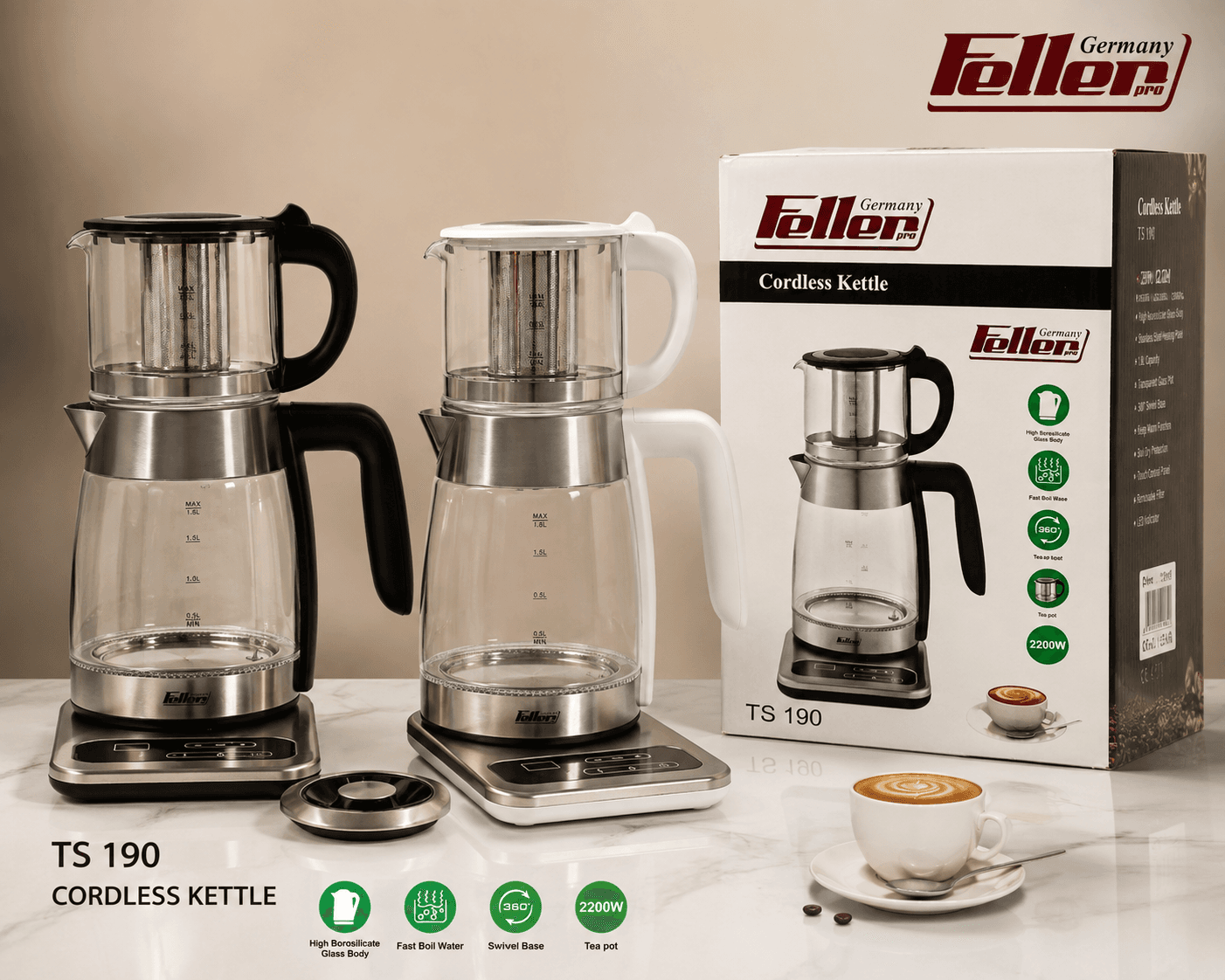 چای ساز فلر مدل TS190 — تصویر ۱۲