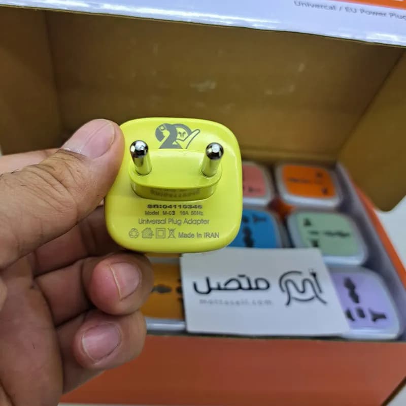 تبدیل برق 3 به 2 چراغدار M-03 16A — تصویر ۶