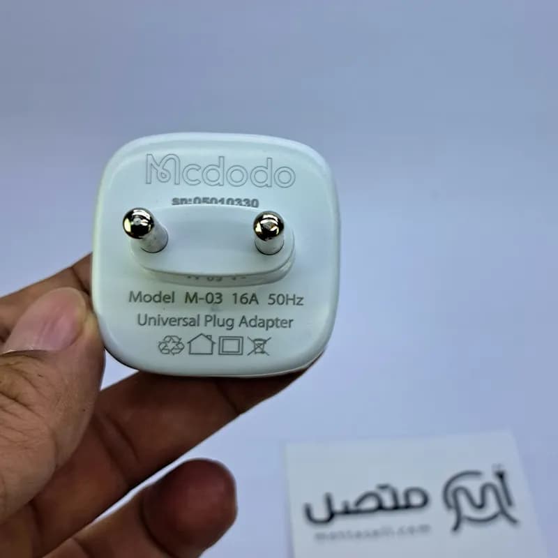 تبدیل برق 3 به 2 چراغدار Mcdodo M-03 16A | های‌کپی — تصویر ۶