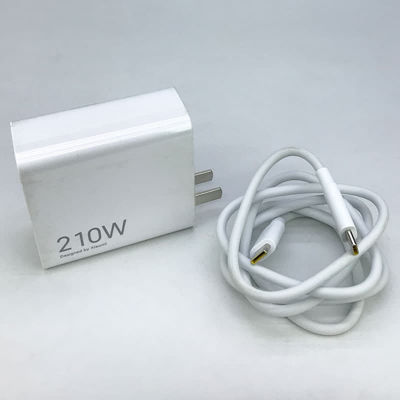شارژر اصلی سرکارتنی 210 وات توربو شارژ MDY-13-EU شیائومی به همراه کابل شارژ — تصویر ۴