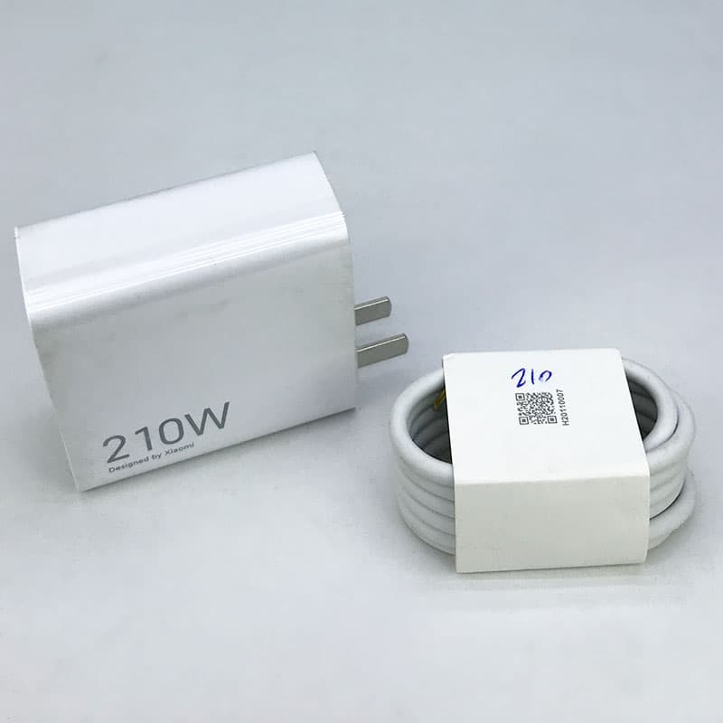 شارژر اصلی سرکارتنی 210 وات توربو شارژ MDY-13-EU شیائومی به همراه کابل شارژ — تصویر ۵