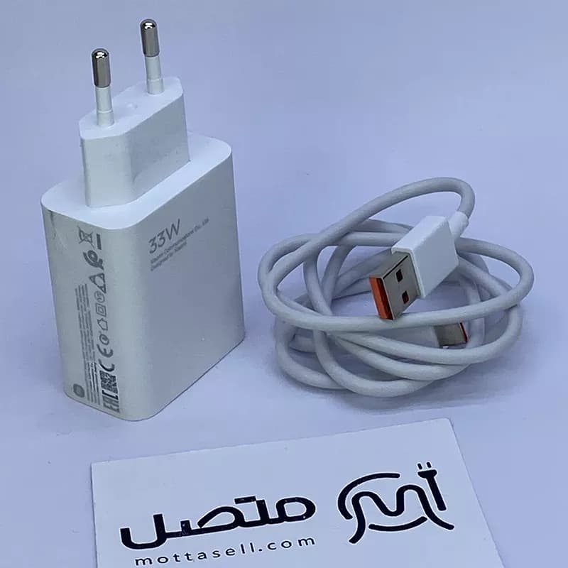 شارژر اصلی سرکارتنی 33 وات توربو شارژ MDY-11-EZ شیائومی همراه با کابل تایپ سی — تصویر ۴