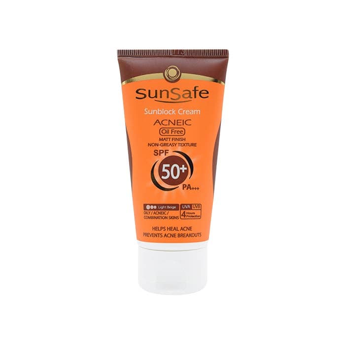 کرم ضد آفتاب رنگی فاقد چربی +SPF50 سان سیف — تصویر ۲