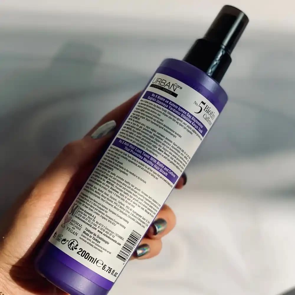 اسپری تونیک ضدریزش مو اربن کر حاوی بیوتین و کافئین حجم 200ml — تصویر ۵
