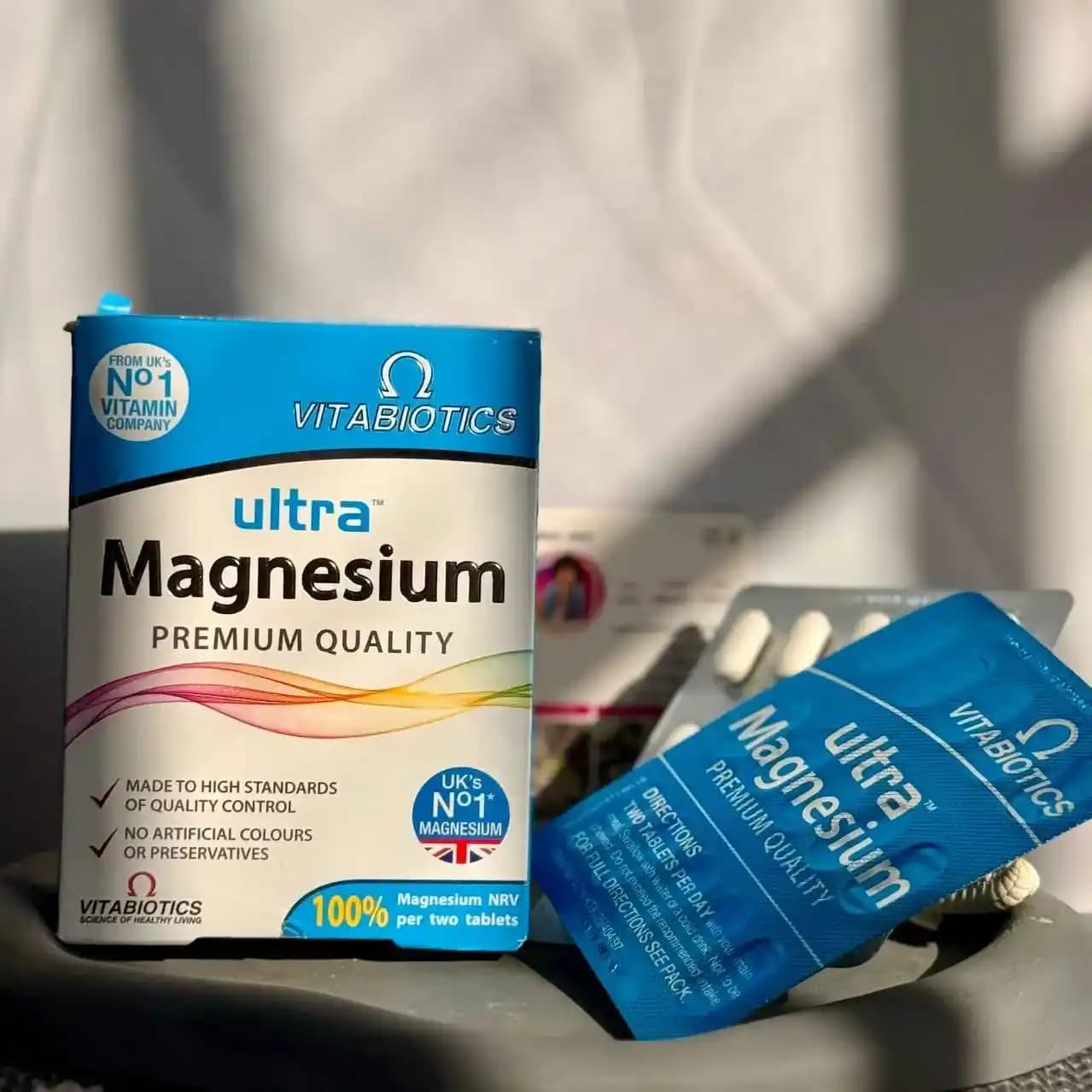 مکمل (اولترا منیزیم ویتابیوتیکس) اصل انگلیس 60 عددی Magnesium Vitabiotics