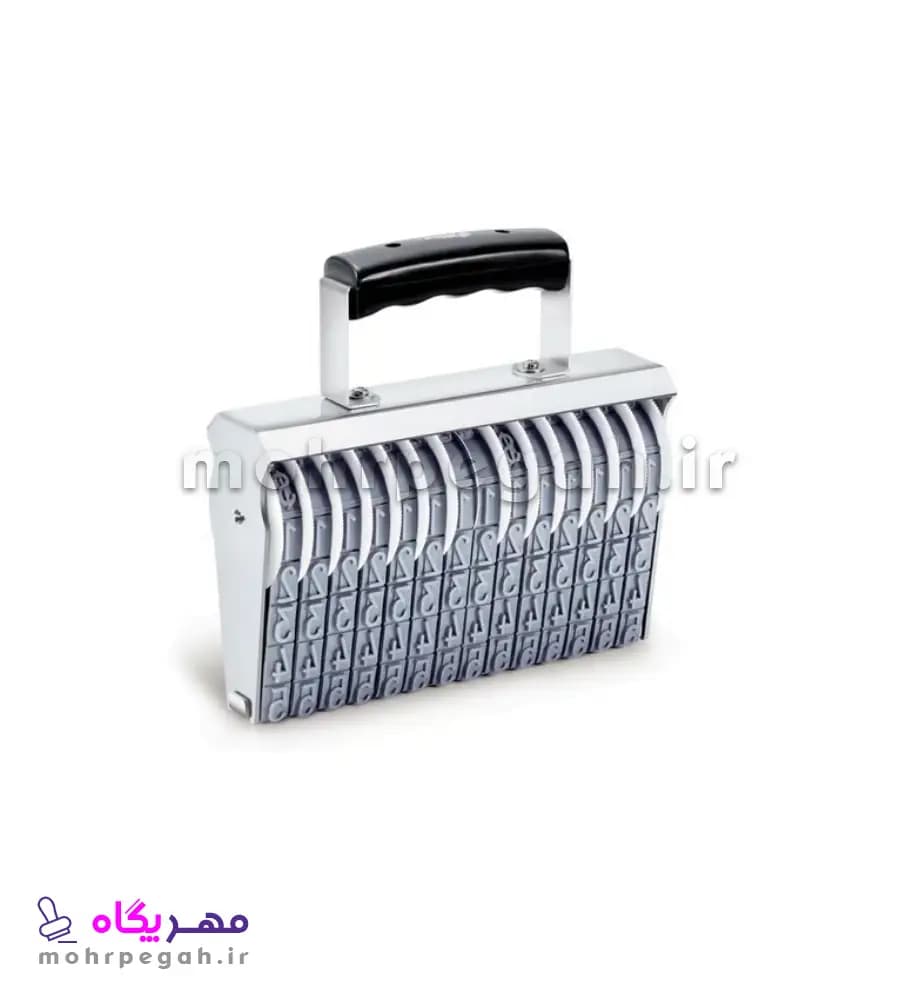 مهر شماره زن 12 رقم با ارتفاع اعداد 12 میلی متر Shiny N-312 — تصویر ۳