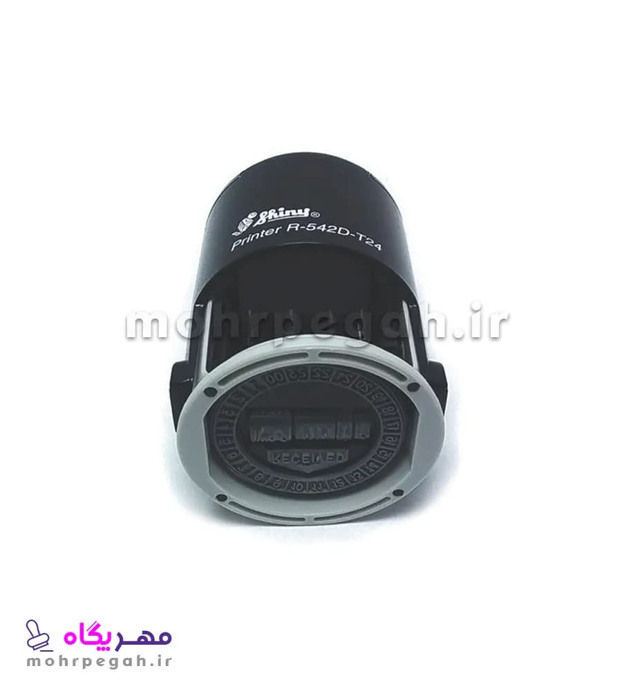 مهر ژلاتینی دایره ساعت و تاریخ دار Shiny R-542D-T24 — تصویر ۴
