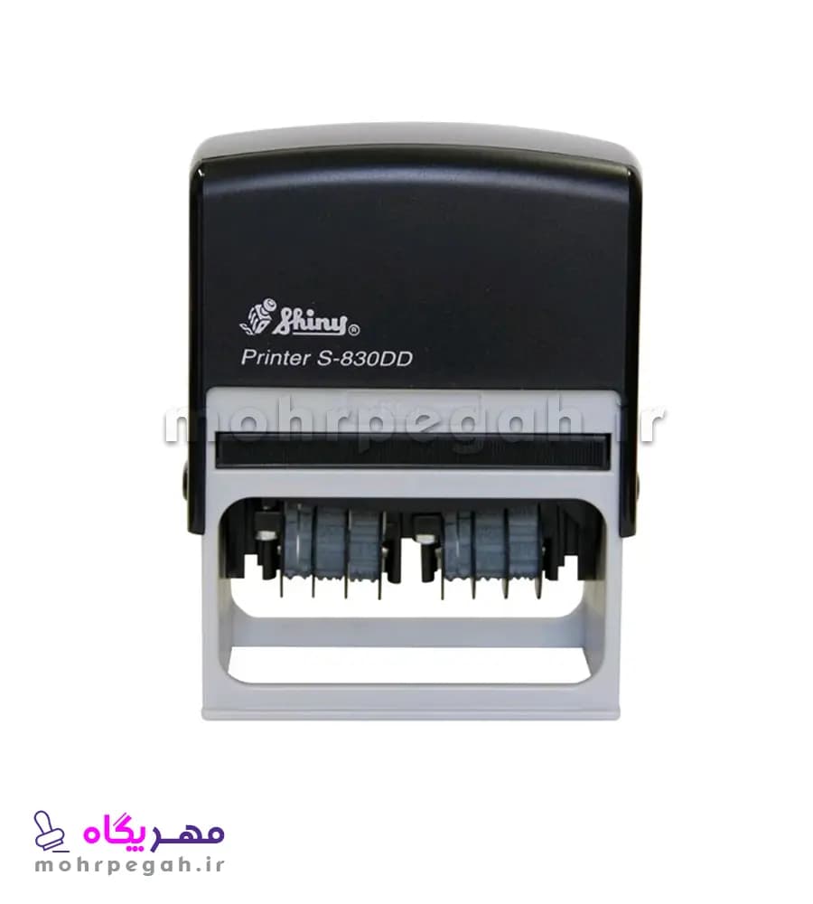 مهر ژلاتینی مستطیل دو تاریخ Shiny S-830DD