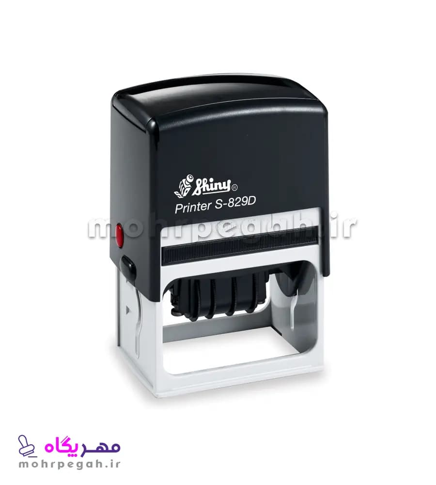 مهر ژلاتینی مستطیل تاریخ دار Shiny S-829D — تصویر ۳