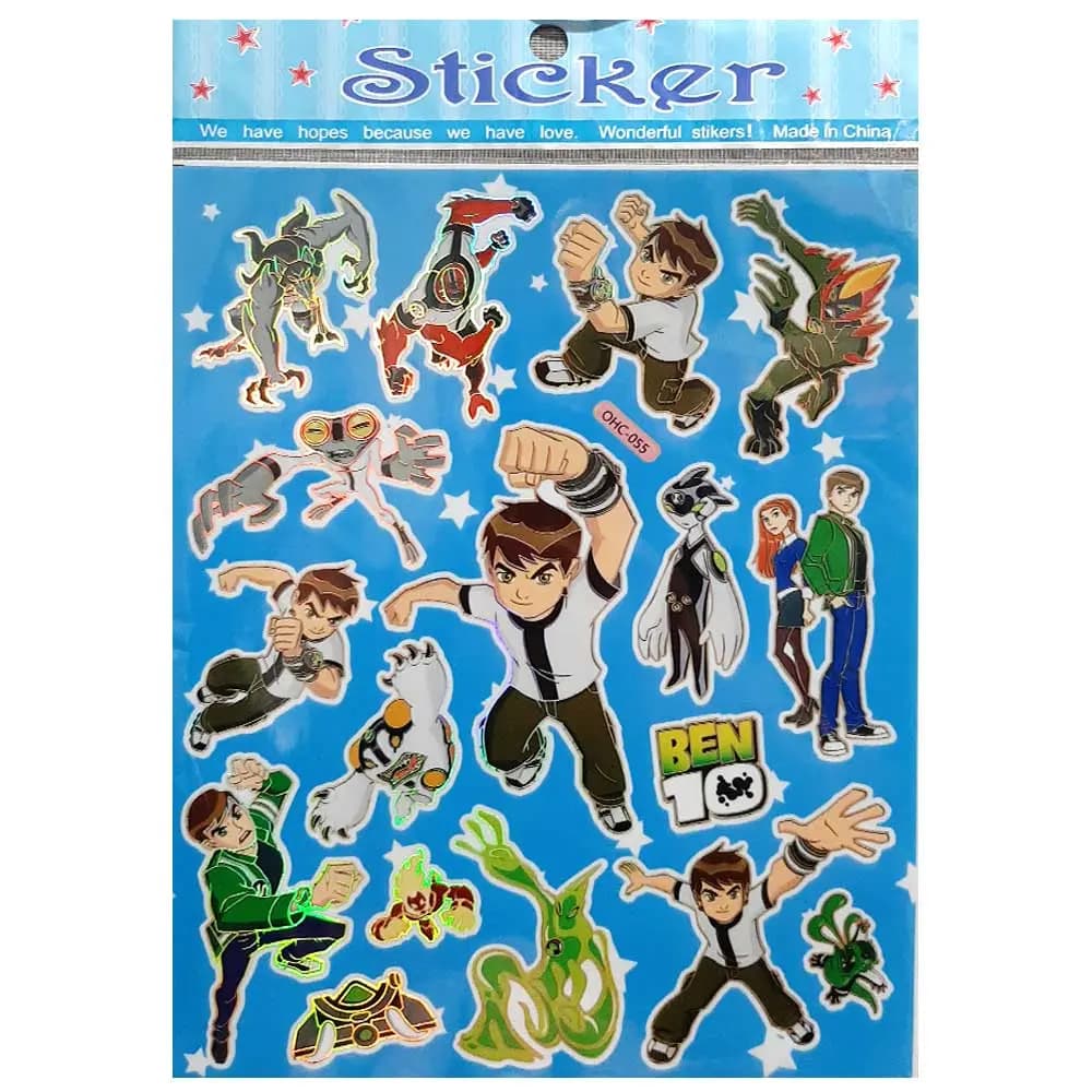 برچسب فانتزی طرح بن تن BEN10