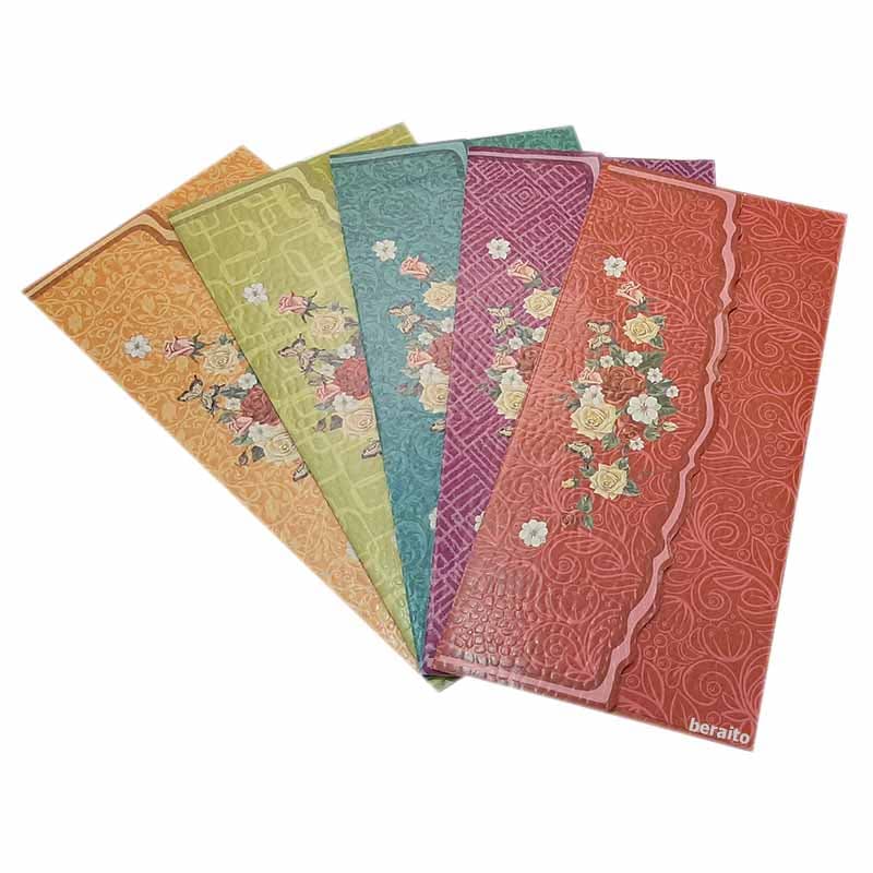 پاکت پول طرح دار بسته 5 عددی