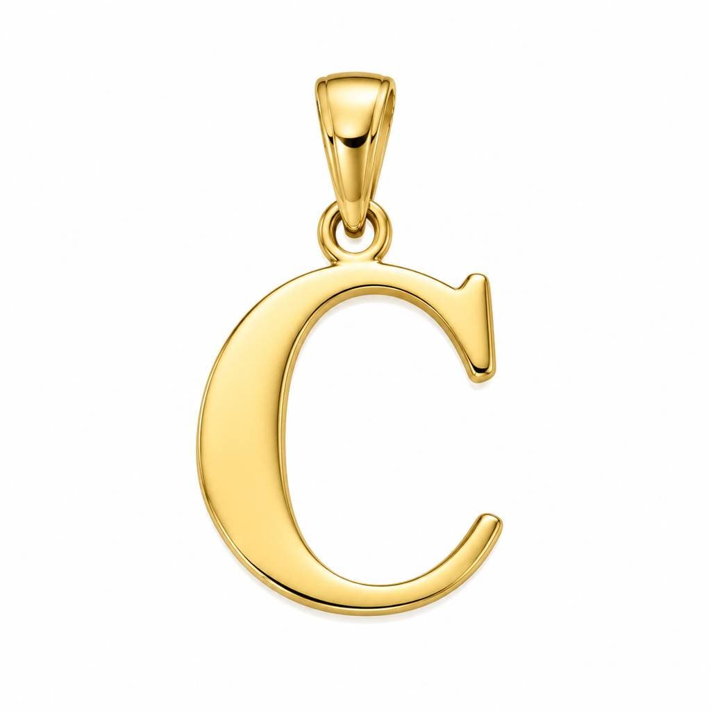 آویز طلا ۱۸ عیار مدل حرف c