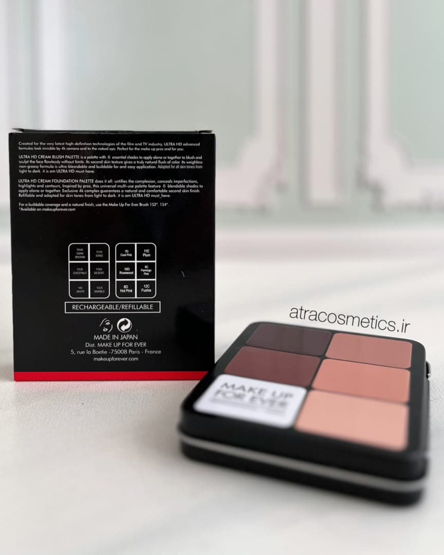 پالت کانتور و اصلاح رنگ صورت میکاپ فوراور Ultra HD Palette Essentials — تصویر ۴