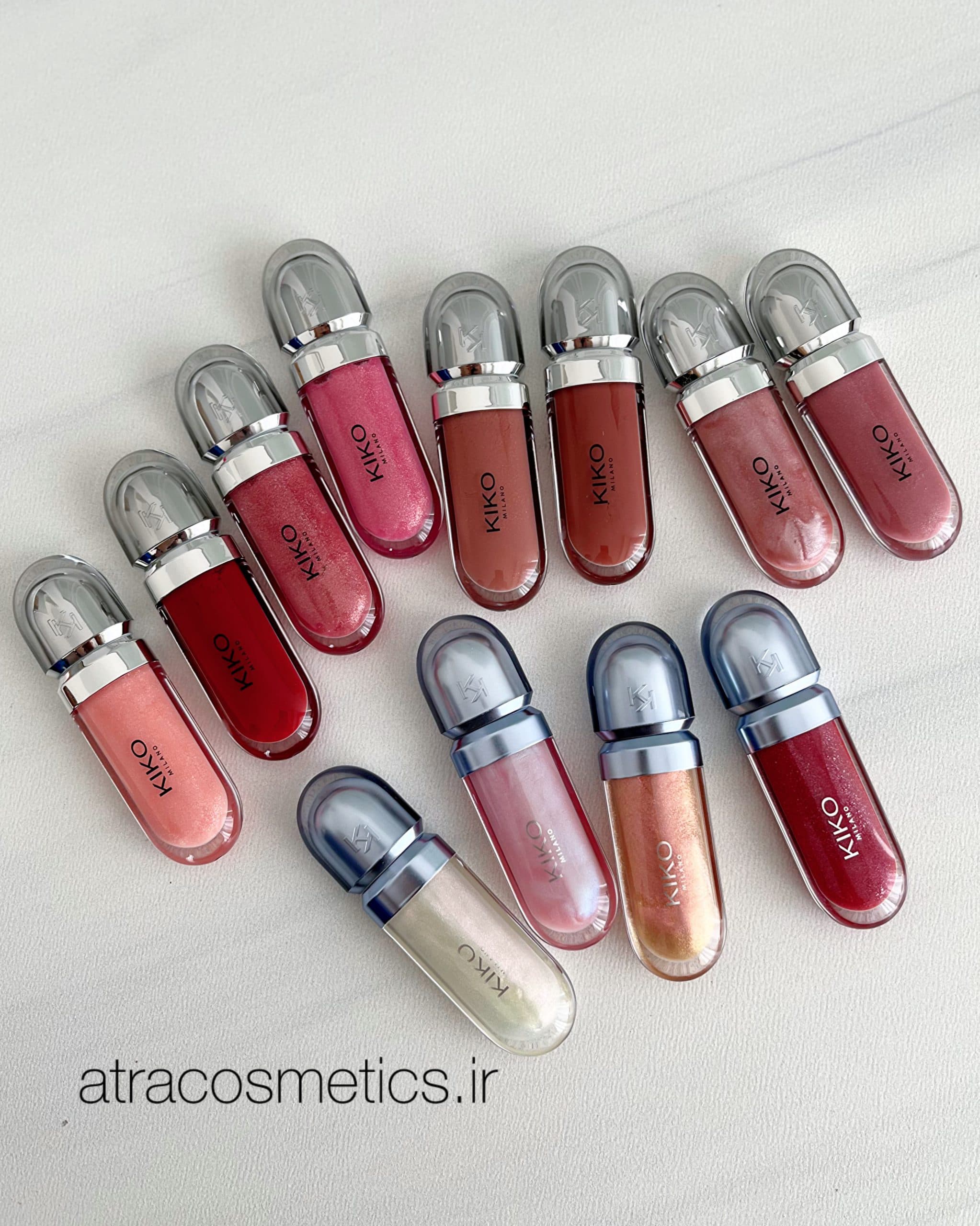 لیپ گلاس کیکو میلانو 3D (لیپ گلاس حجم دهنده ی کیکو میلانو) KIKO Milano 3D Hydra Lip Gloss — تصویر ۲
