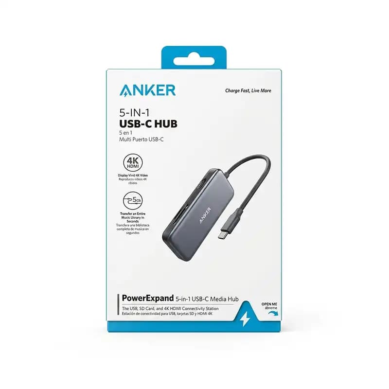 هاب 5 پورت تایپ سی انکر مدل Anker A8334 — تصویر ۷