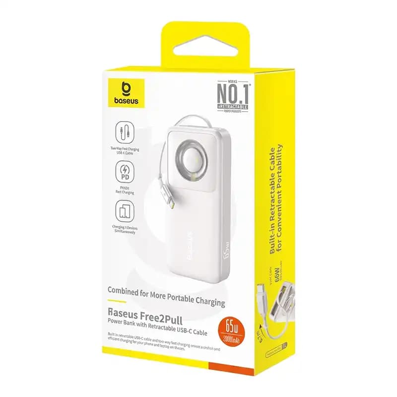 پاوربانک 20000mAh بیسوس توان 65 وات مدل Baseus Free2Pull — تصویر ۷