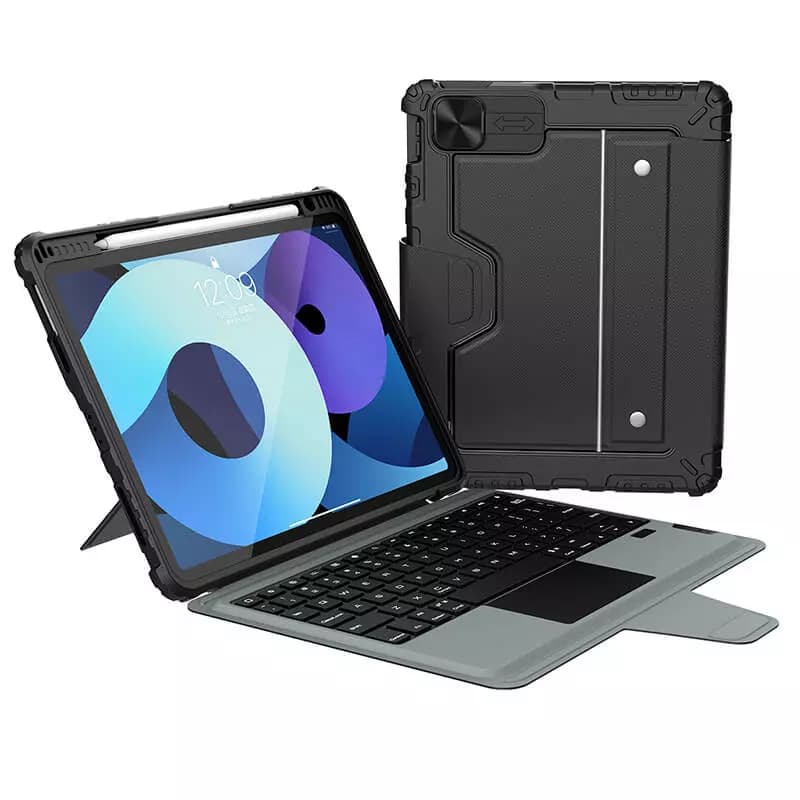 کیف کلاسوری کیبورد دار Nillkin مدل Bumper Combo Backlit Keyboard مناسب برای iPad Pro 11 (2020/2021/2022), iPad Air 11 (2024/2025/2026), iPad Air 10.9 (2022/2020)
