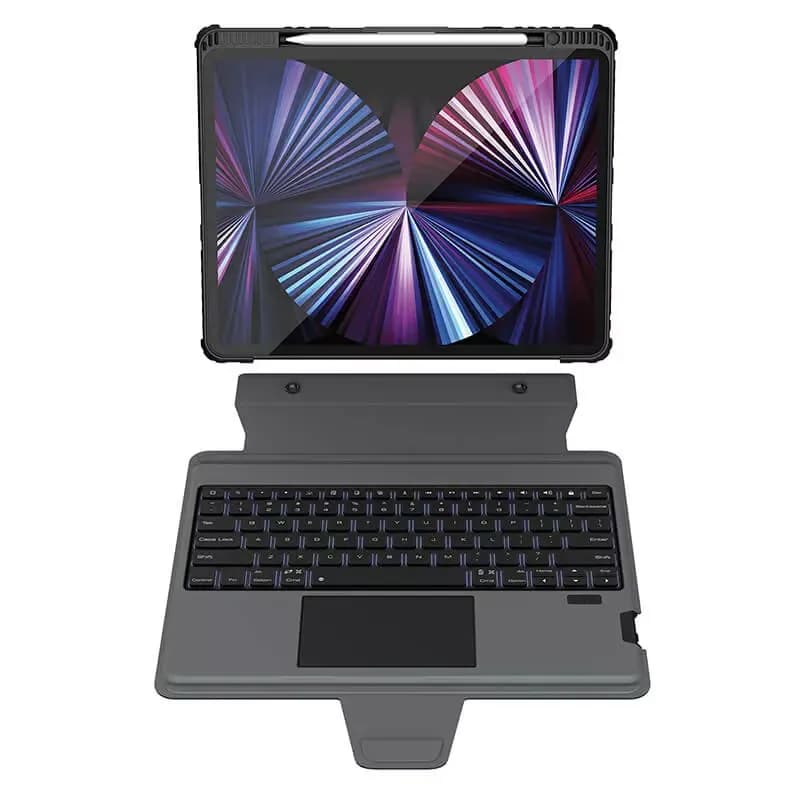 کیف کلاسوری کیبورد دار نیلکین مدل Bumper Combo Backlit Keyboard مناسب برای iPad Pro 12.9 (2020/2021/2022), Apple iPad Air 13 (2024/2025/2026) — تصویر ۳