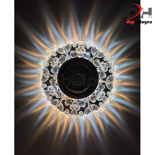 هالوژن کریستالی 2 رنگ اس اچ لایتینگ کد7607 — تصویر ۲