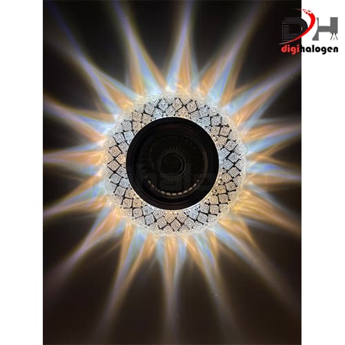 هالوژن کریستالی 2 رنگ اس اچ لایتینگ کد 2335 — تصویر ۲