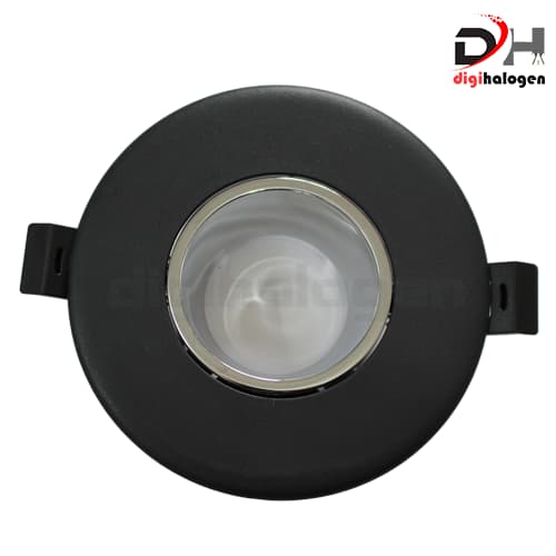قاب هالوژن پارس لایت عمیق مدل مشکی کروم براق F445BH — تصویر ۹