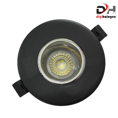 قاب هالوژن پارس لایت عمیق مدل مشکی کروم براق F445BH — تصویر ۶