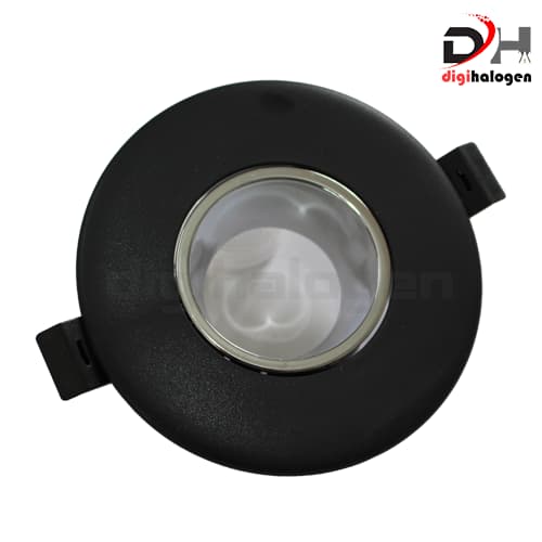 قاب هالوژن پارس لایت عمیق مدل مشکی کروم براق F445BH — تصویر ۳