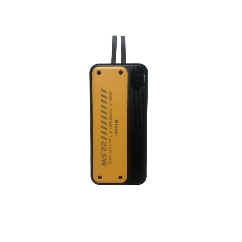 پاوربانک 20000mAh وینر مدل WPB02 | کابل متصل و شارژ سریع 22.5 وات — تصویر ۸