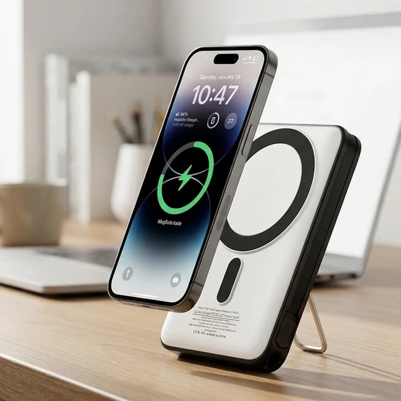 پاوربانک 10000mah مگ سیف یوشیتا مدل YP-007 | شارژ سریع 22.5 وات — تصویر ۸