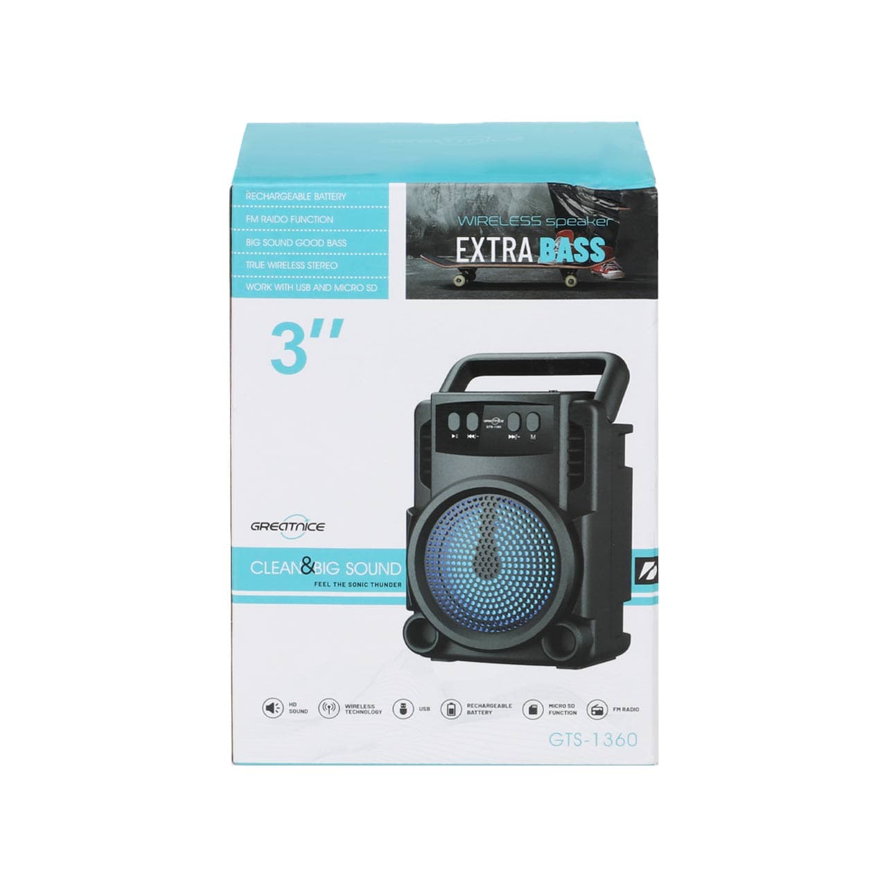 اسپیکر بلوتوثی گریت نایس مدل GTS-1360 — تصویر ۱۰