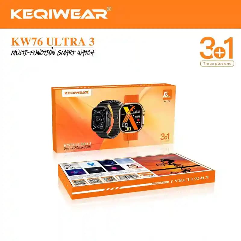 ساعت هوشمند KEQIWEAR مدل KW76 Ultra 3 — تصویر ۱۱