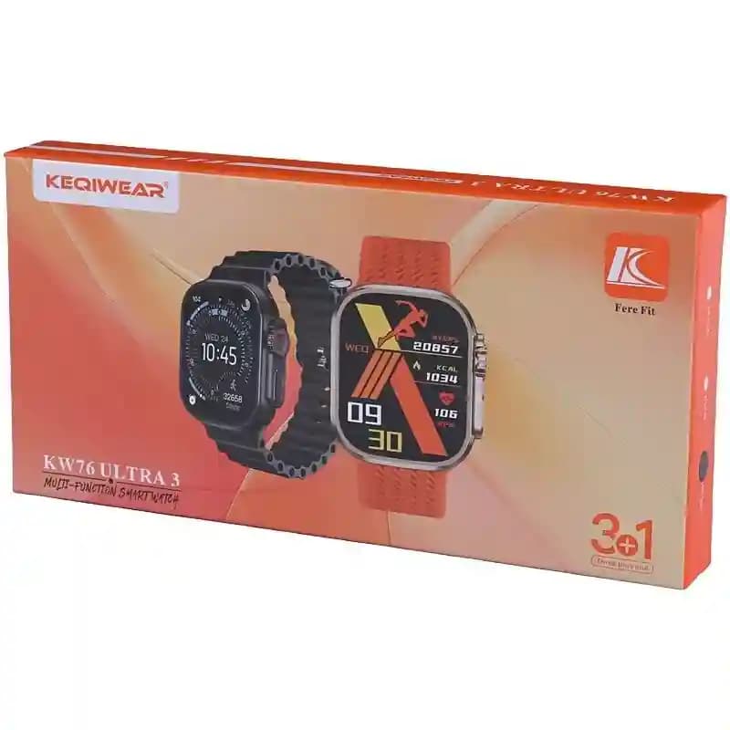 ساعت هوشمند KEQIWEAR مدل KW76 Ultra 3 — تصویر ۹