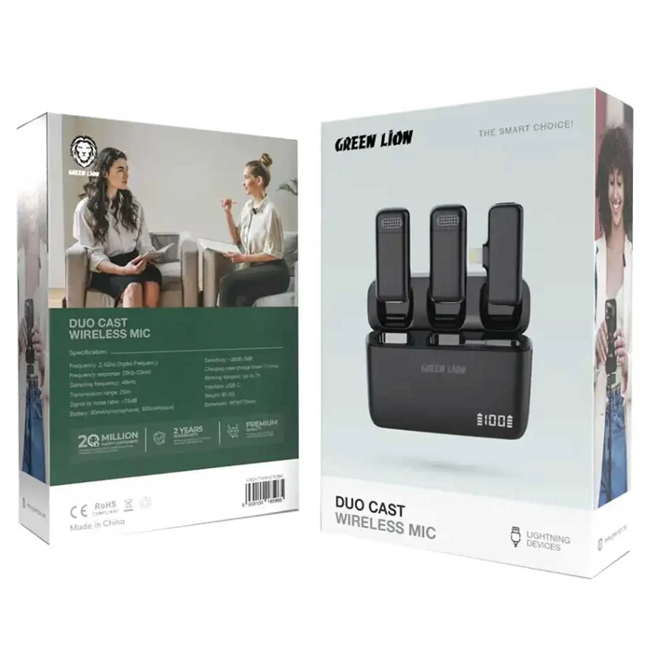 میکروفن یقه ای گرین لاین مدل Duo Cast — تصویر ۴