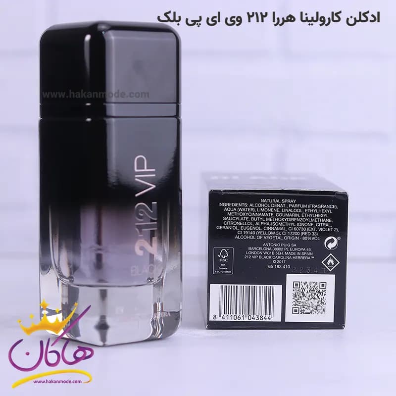 ادکلن اورجینال مردانه 212 وی ای پی بلک 100 میل — تصویر ۵