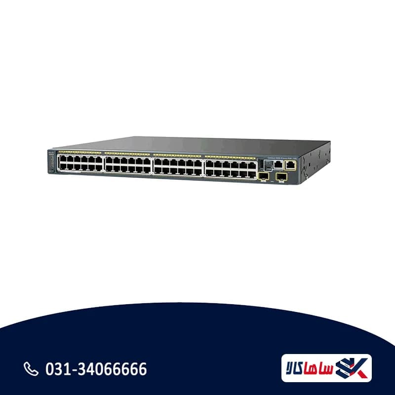 سوئیچ سیسکو Catalyst WS-C2960S-48FPD-L 48 پورت PoE+ استوک