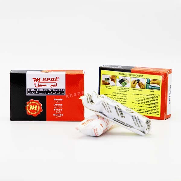 چسب دوقلو خمیری ایم سیل وزن 100 گرم M-Seal — تصویر ۱۱