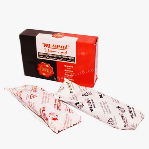 چسب دوقلو خمیری ایم سیل وزن 100 گرم M-Seal — تصویر ۵