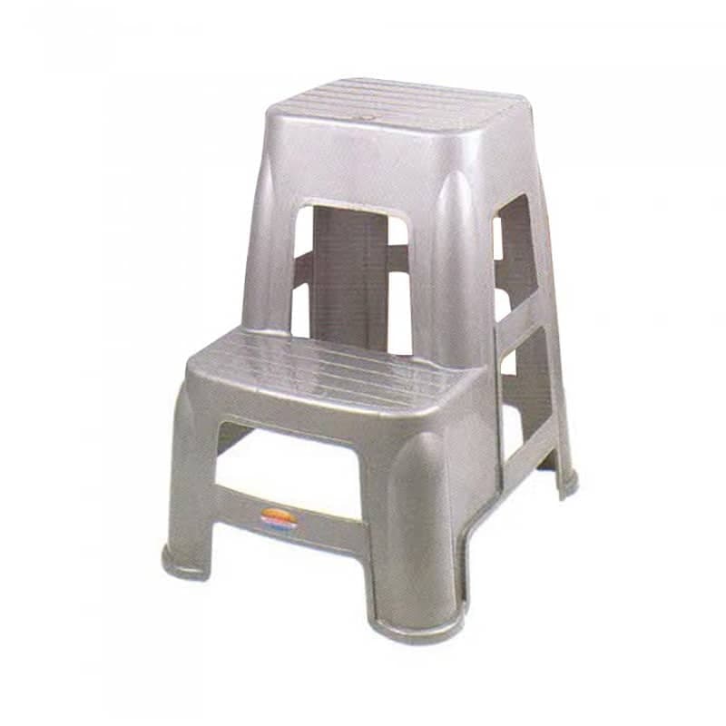 چهارپایه ناصر پلاستیک مدل دو پله بلند