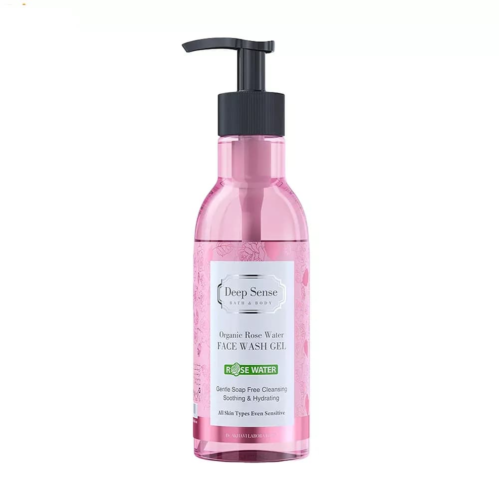 ژل شستشوی صورت دیپ سنس مدل Rose Water مناسب پوست حساس حجم 250 میلی‌لیتر — تصویر ۴