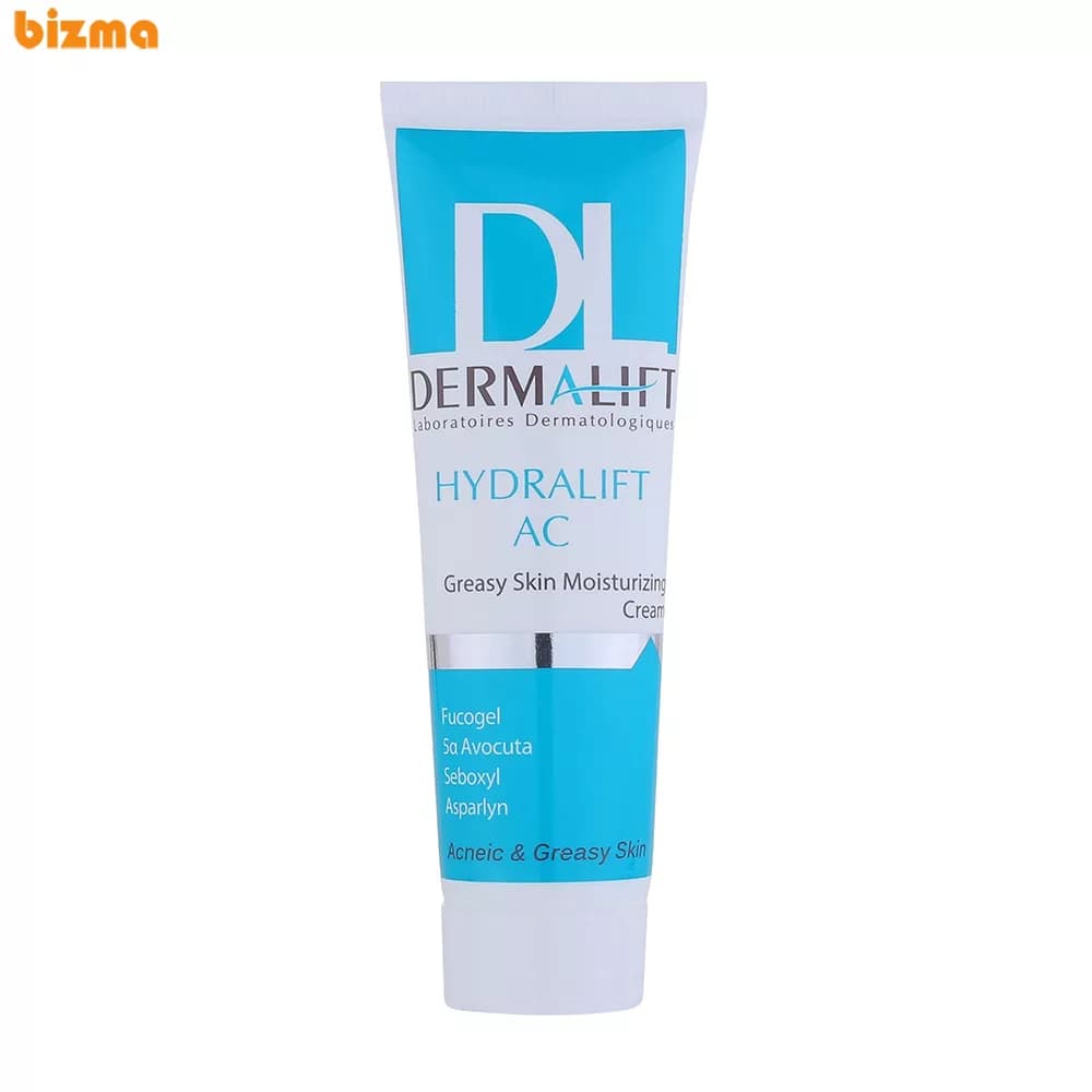 کرم مرطوب‌کننده درمالیفت مدل Hydralift AC Cream مناسب پوست‌ چرب حجم 50 میلی‌لیتر