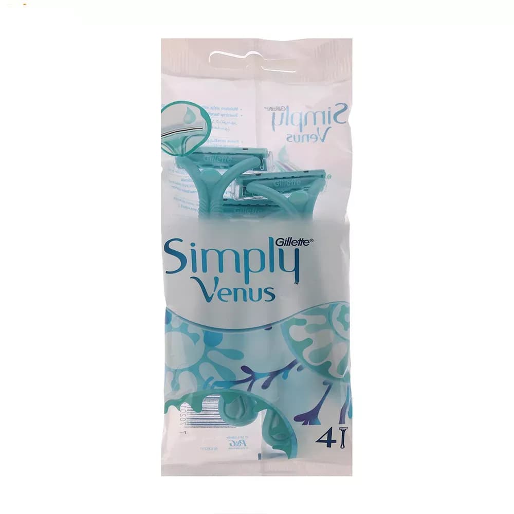 خود تراش ژیلت مدل Simply venus بسته 4 عددی — تصویر ۶