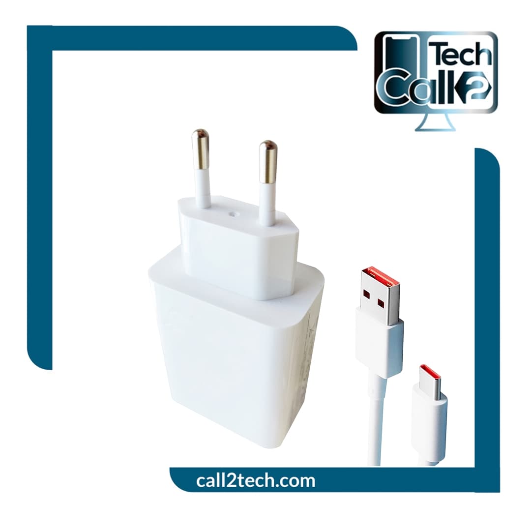 شارژر شیائومی اصلی 33 وات دو پین با کابل سوپر فست شارژ مدل xiaomi 33w MDY-11-EZ Original