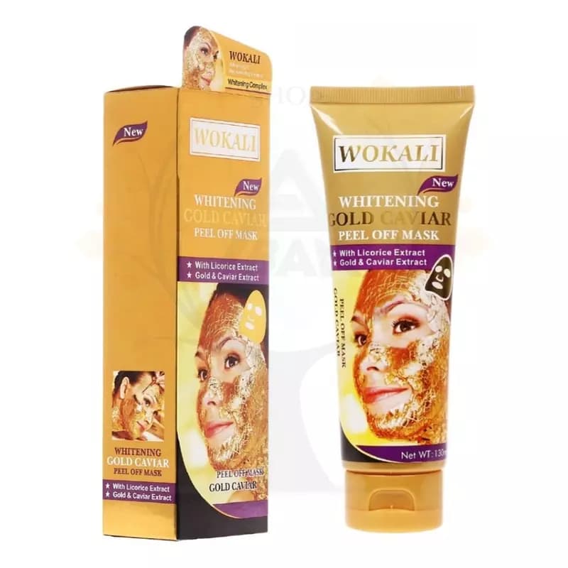 ماسک صورت پیل آف طلا وکالی Wokali حجم 130 میلی لیتر — تصویر ۲