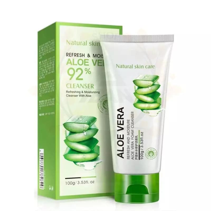 فوم شستشوی صورت آلوئه ورا 92% بیوآکوا Bioaqua — تصویر ۳