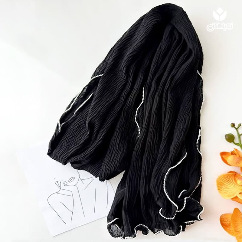 شال حاشیه مروارید کد 33308 — تصویر ۸