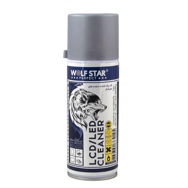 اسپری پاک کننده LCD و LED برند WOLFSTAR