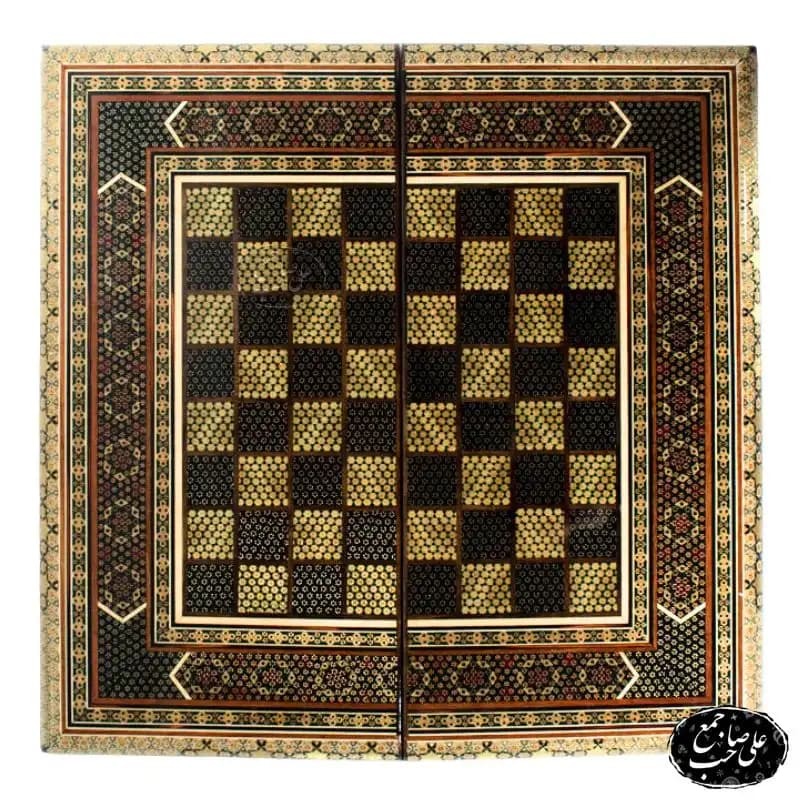 تخته نرد و شطرنج 60 سانتی تمام خاتم اصفهان 139
