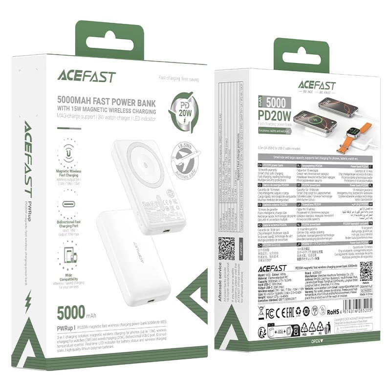 پاوربانک مگسیف ایس فست ACEFAST M25 PD20W 5000mAh — تصویر ۱۲